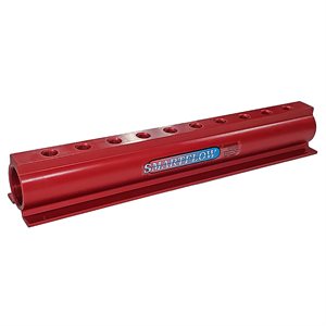 Manifold, Red Aluminum (10) 1/2" Ports & 2"Inlets Smartflow# 16SA-10-4-2-Y