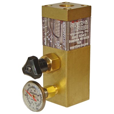 FlowRegulator 1/4" NPT (F) 0.5-2.5 gpm Thermometer